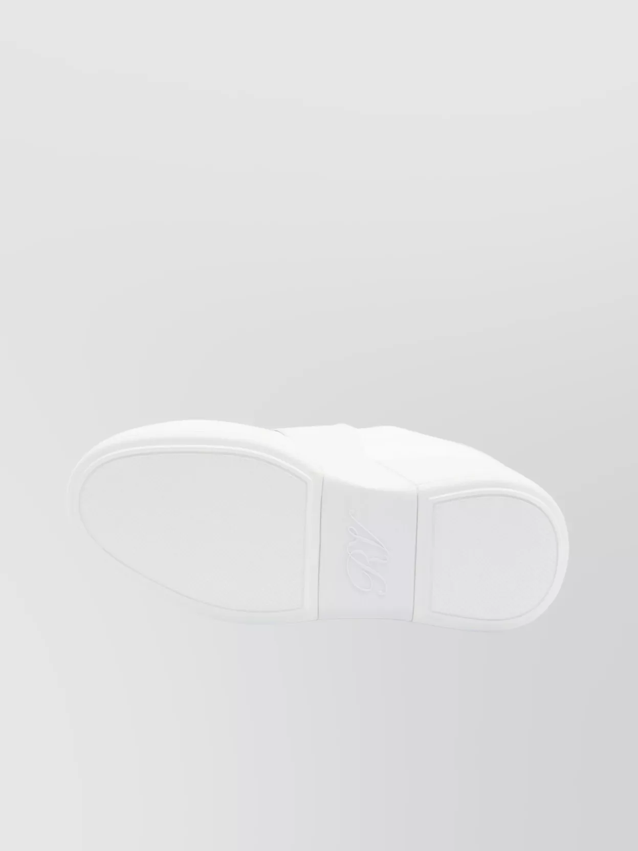 Roger Vivier Leather Skate Sneakers Crystal Buckle