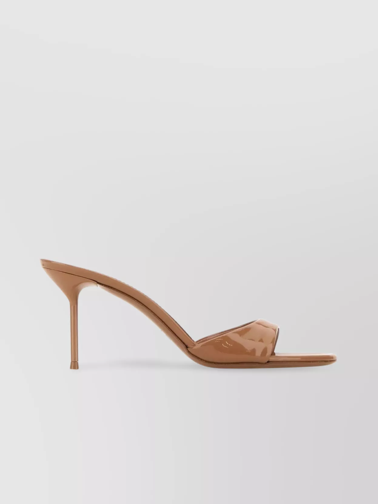 Shop Paris Texas Leather Lidia Mules Almond Toe Stiletto Heel