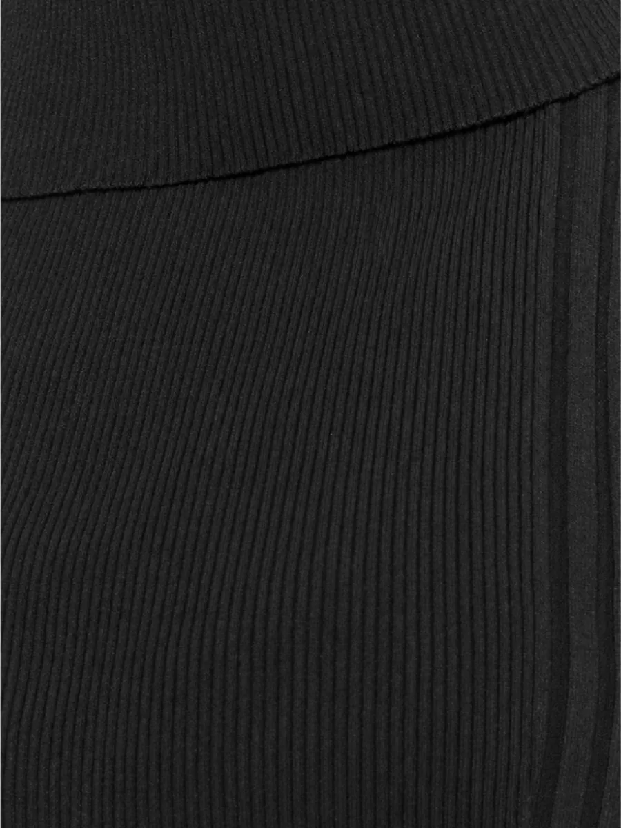 D.exterior Ribbed Sleeveless Knitted Top