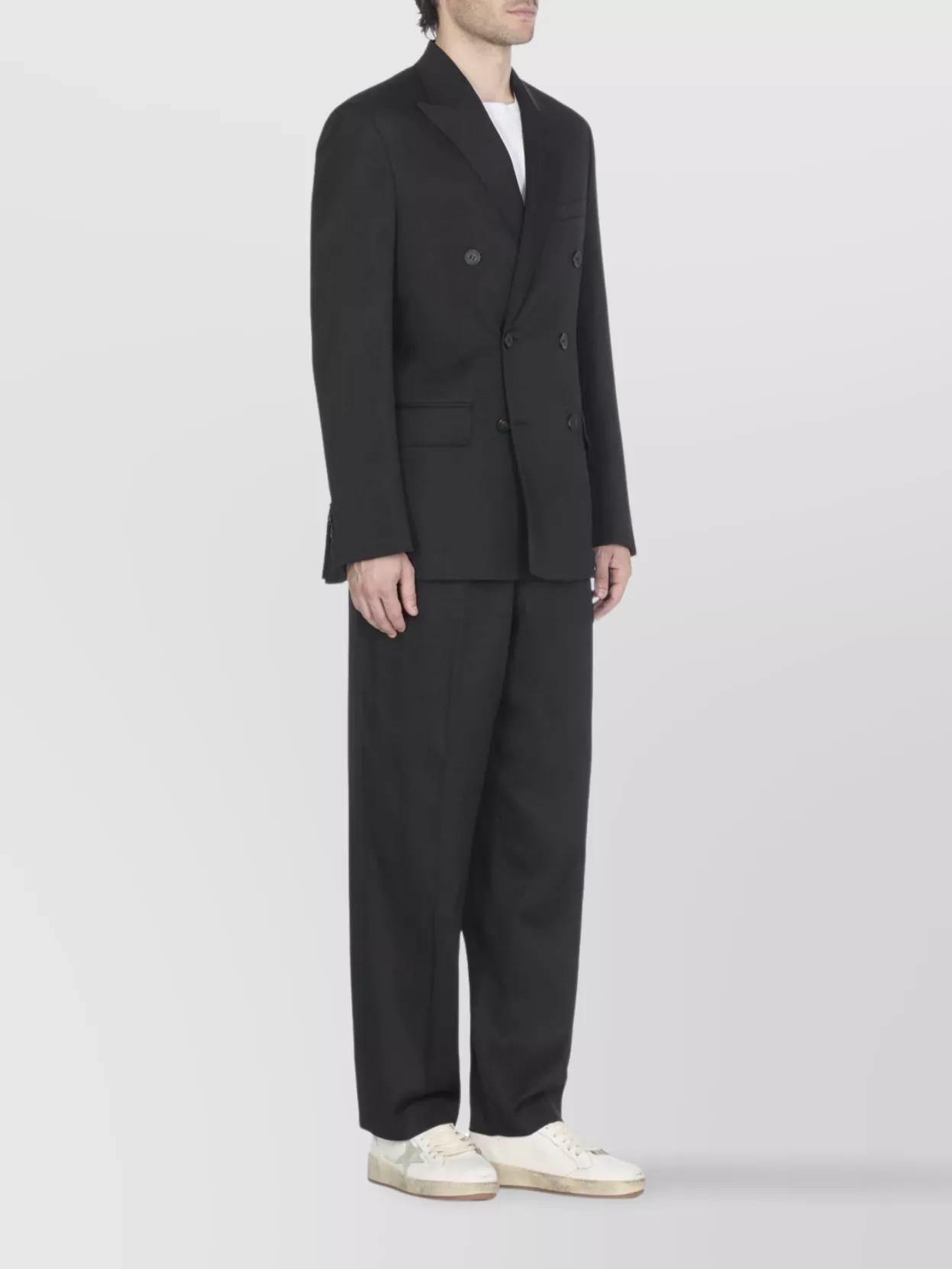 Golden Goose Straight Wool Pleated Trousers