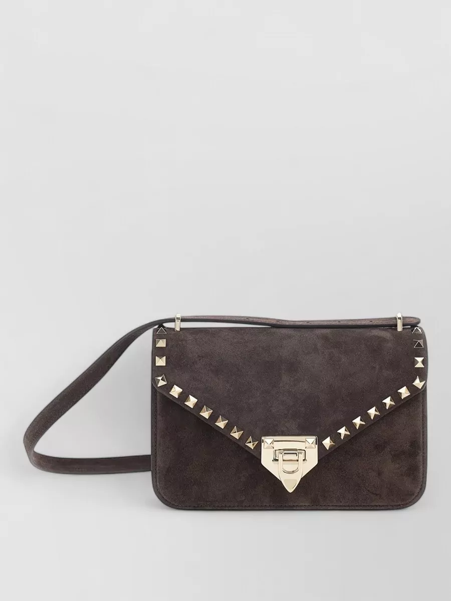 Valentino Garavani Rockstud Spike Small Leather Clutch Bag