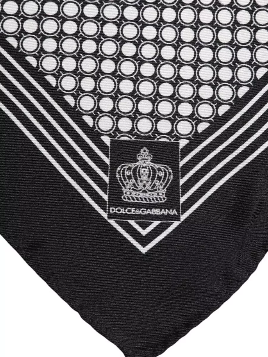 Dolce&Gabbana Silk Patterned Square Scarf