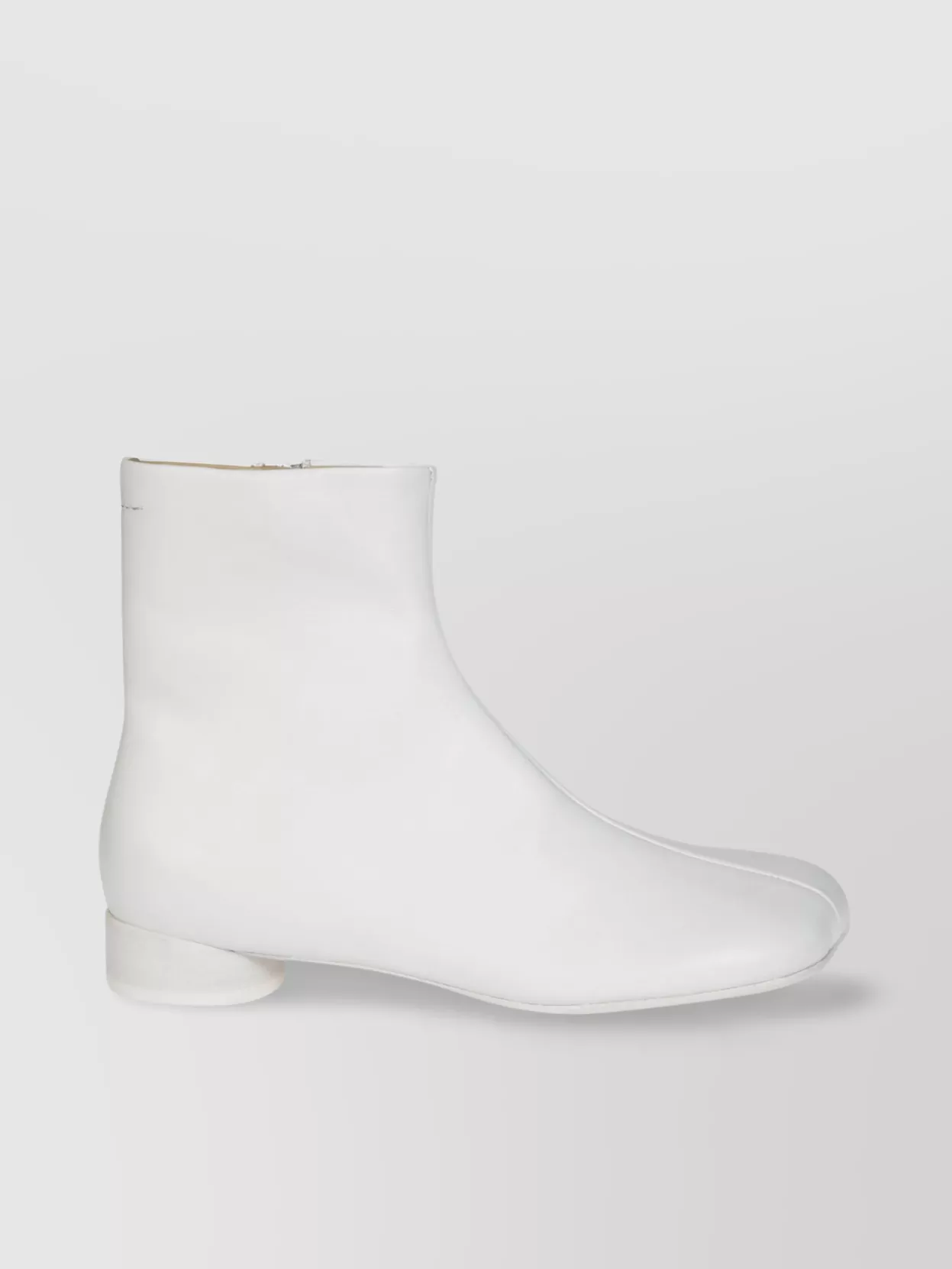 Shop Mm6 Maison Margiela Short Round Toe Boot