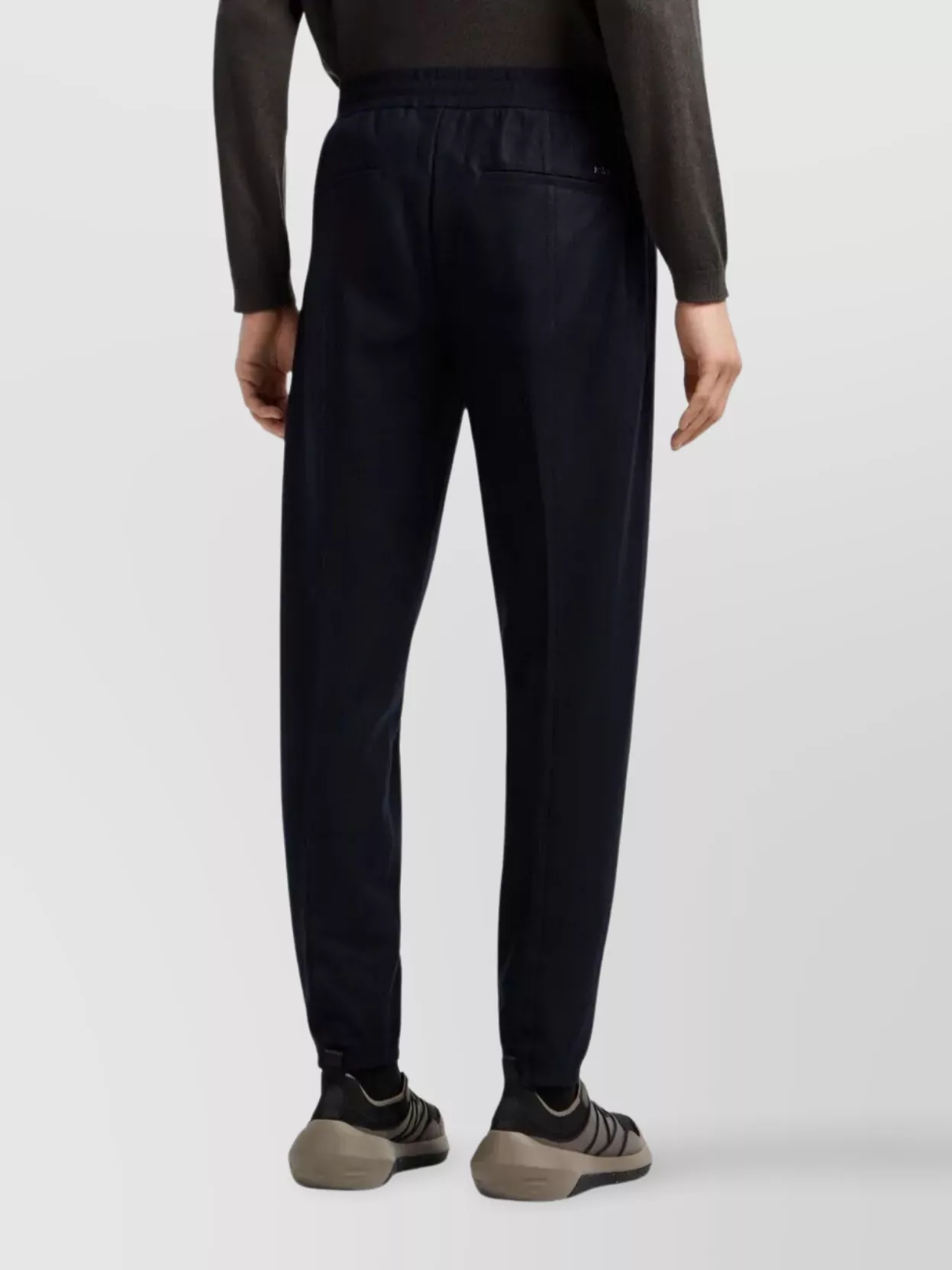 Emporio Armani Chino Trousers Drawstring Ribbed Cuffs
