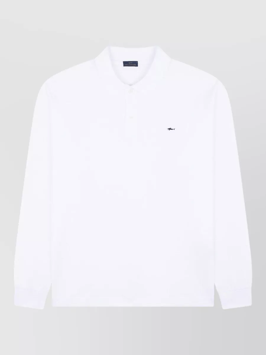 Paul & Shark long-sleeve cotton polo shirt