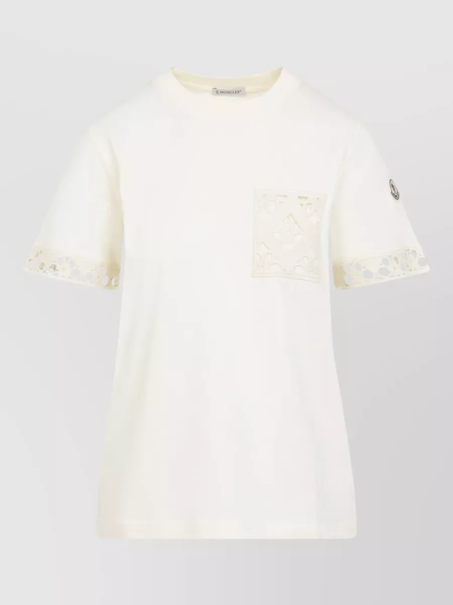 Moncler Short Sleeve Cotton T Shirt Pocket