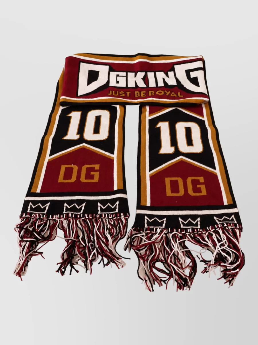 Dolce&Gabbana Wool Cashmere Knit Scarf
