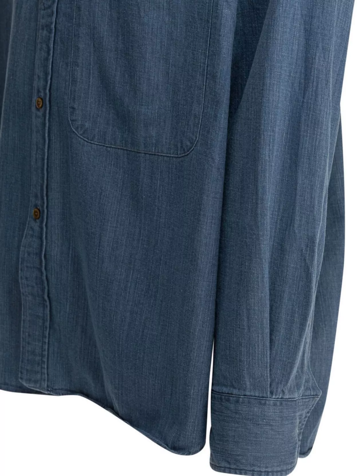 Beams Plus Long Sleeve Button-Down Collar Shirt With Pocket