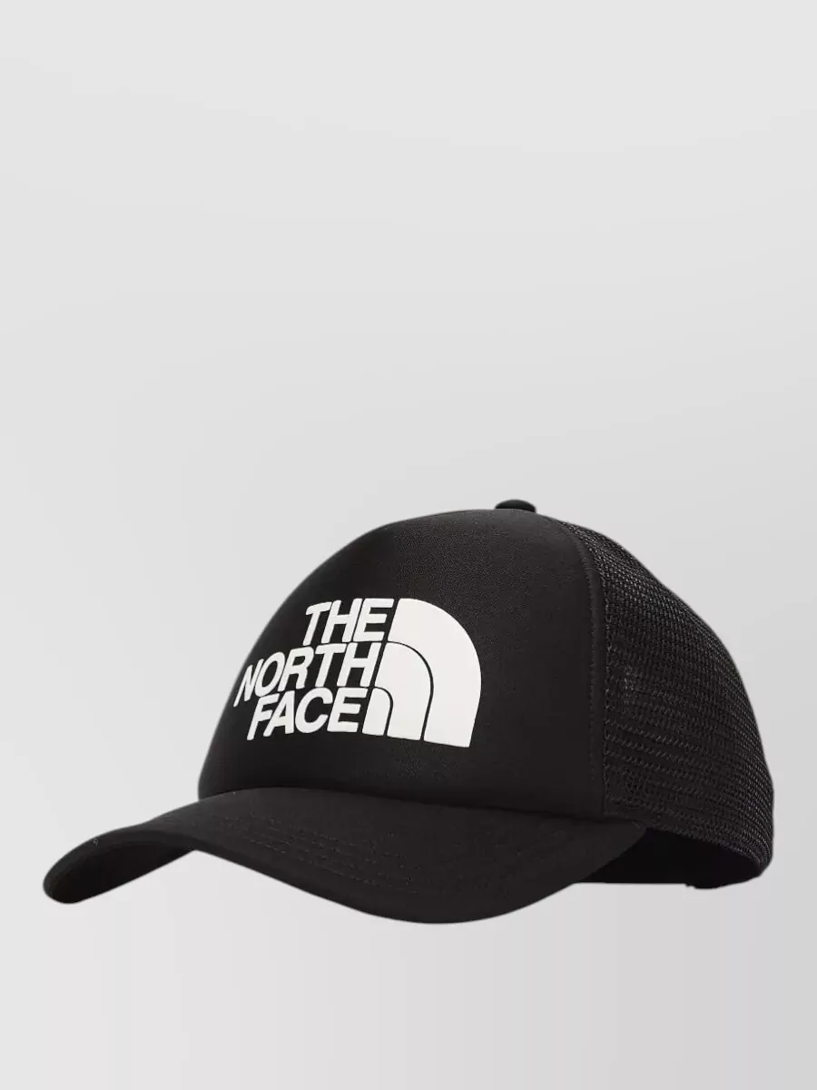 The North Face Tnf Logo Curved Brim Mesh Trucker Hat