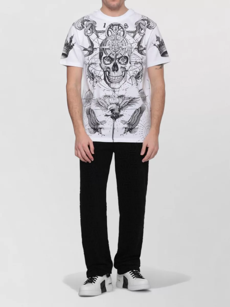 Philipp Plein Printed Cotton Short-Sleeve T-Shirt