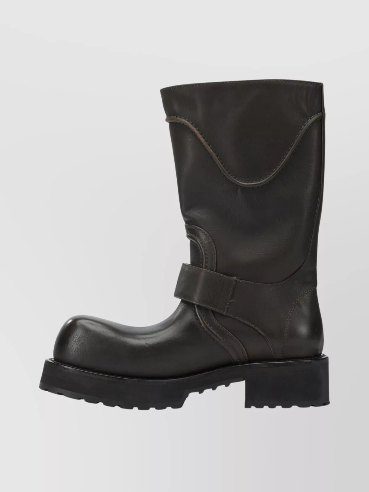 Balenciaga Chunky Sole High Shaft Round Toe Boots