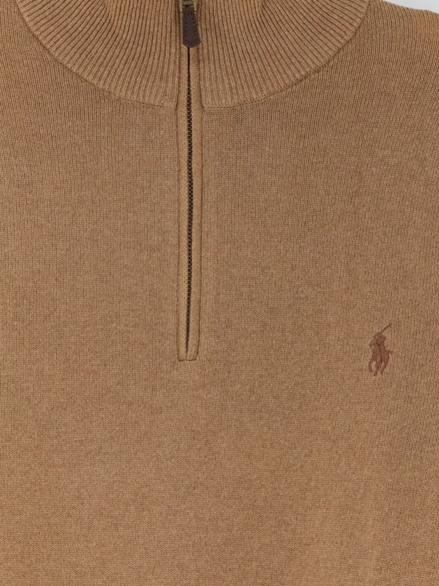 Polo Ralph Lauren Wool Half-Zip High-Neck Sweater