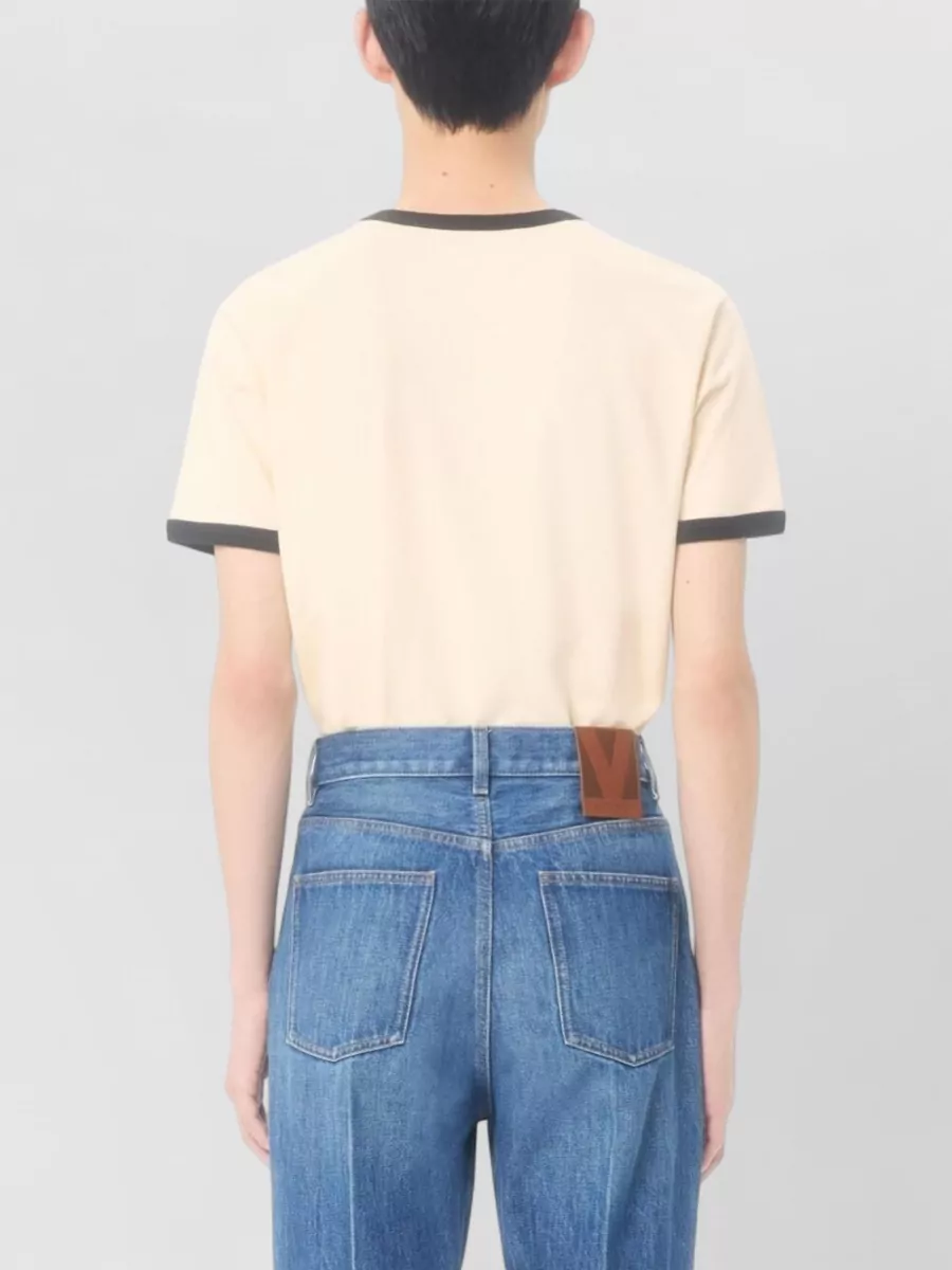 Valentino Garavani Graphic Print Crew Neck Short Sleeve Top