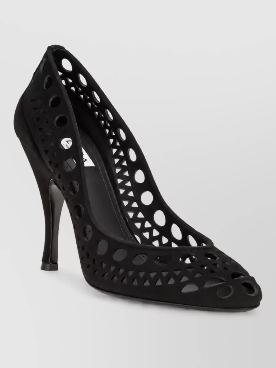 Alaïa suede leather pumps