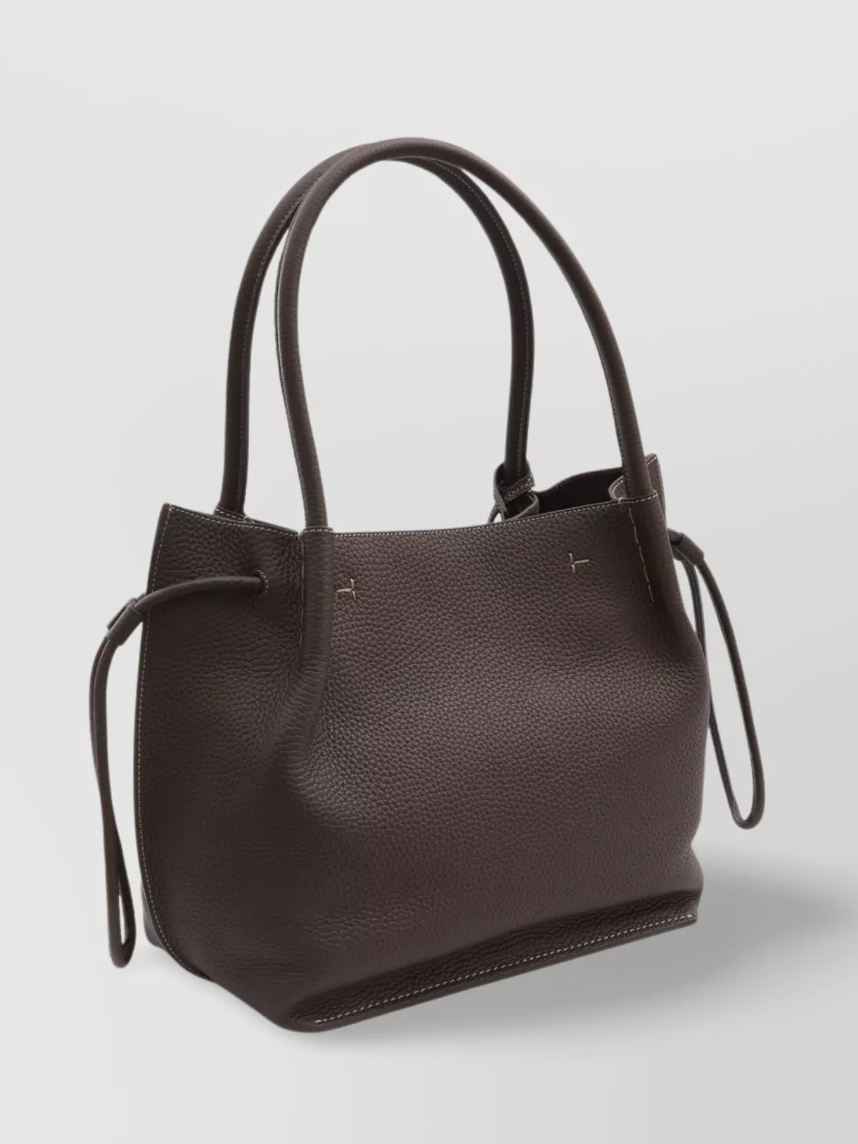 Tod's Medium Leather Bucket Bag Drawstring