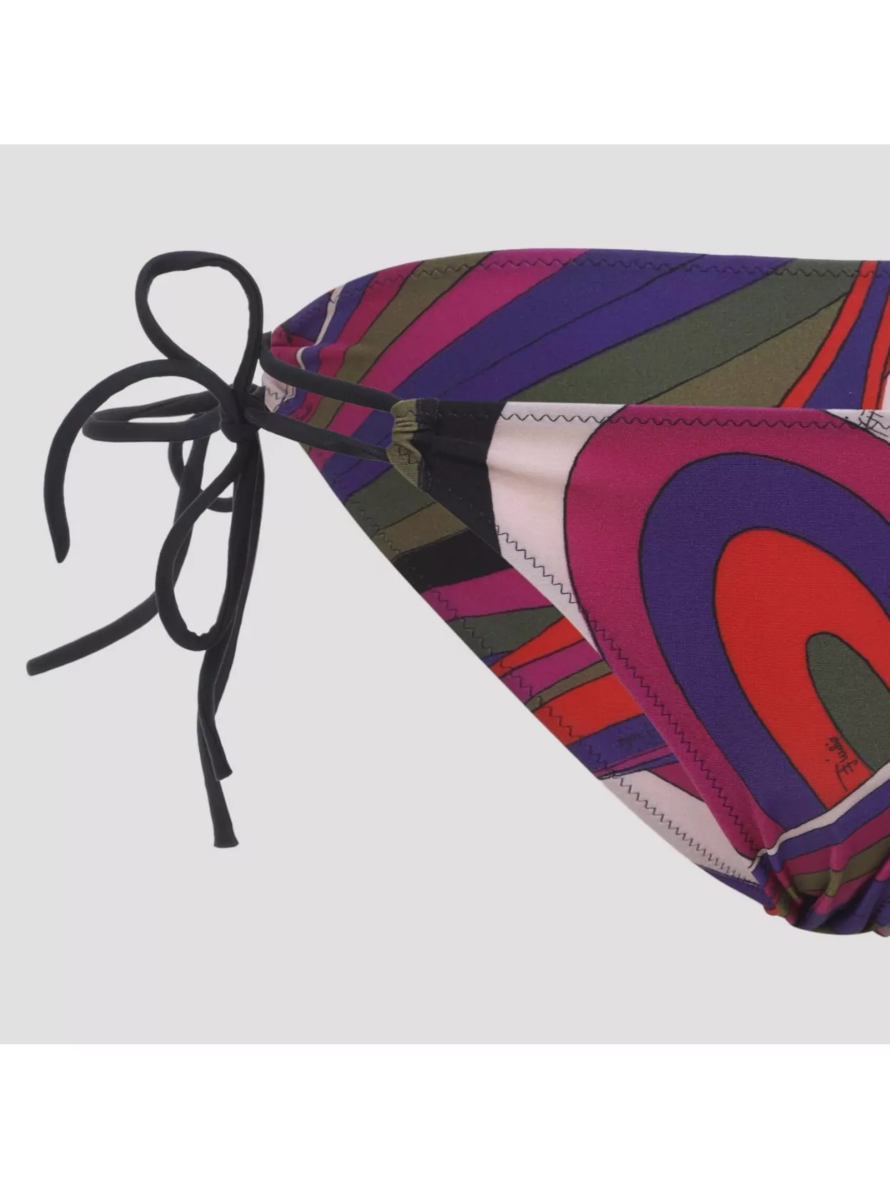 Pucci Low-rise Tie-side Bikini Bottoms In Multi