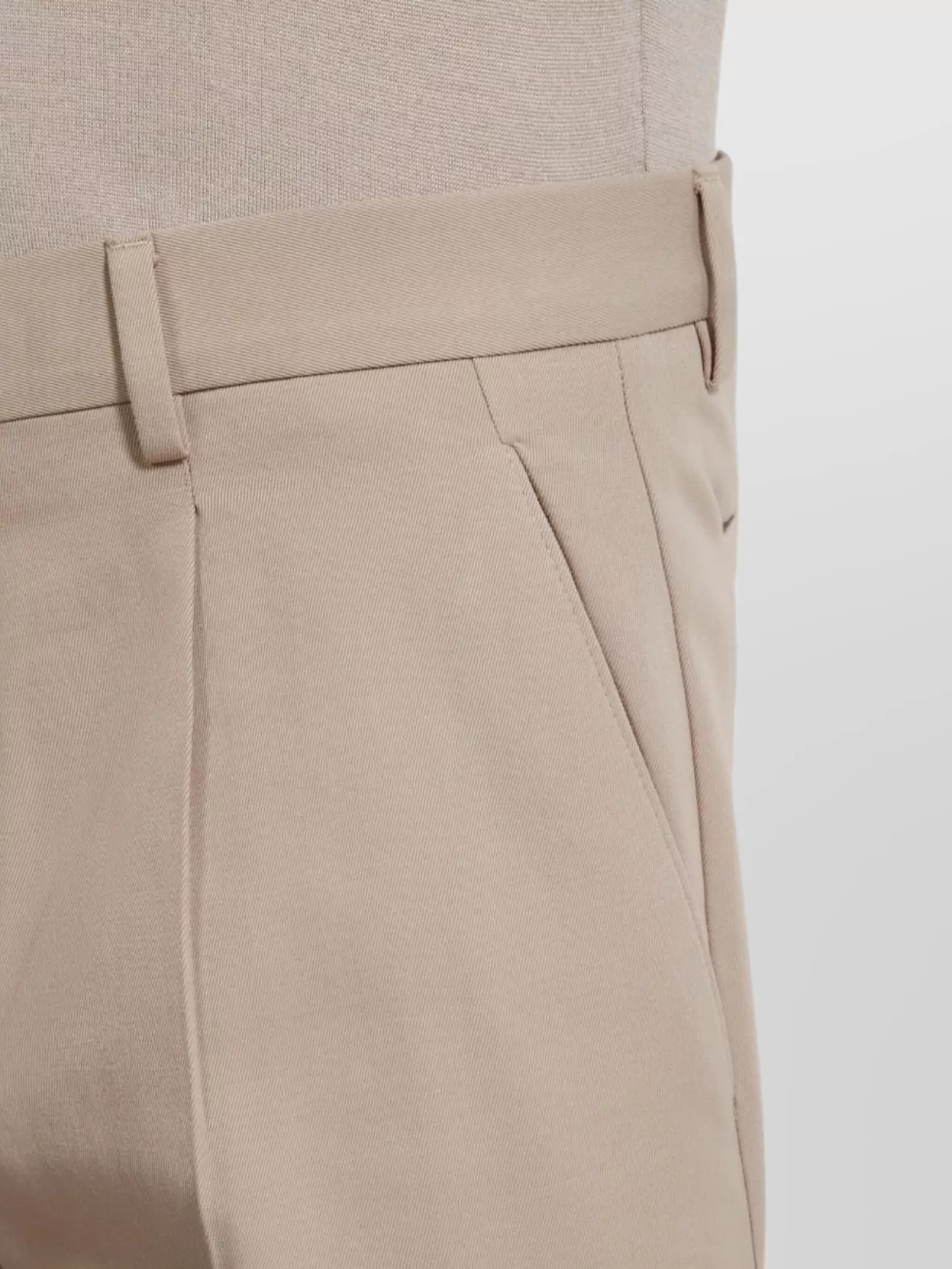 Zegna Straight Leg Trousers Featuring Pleated Front
