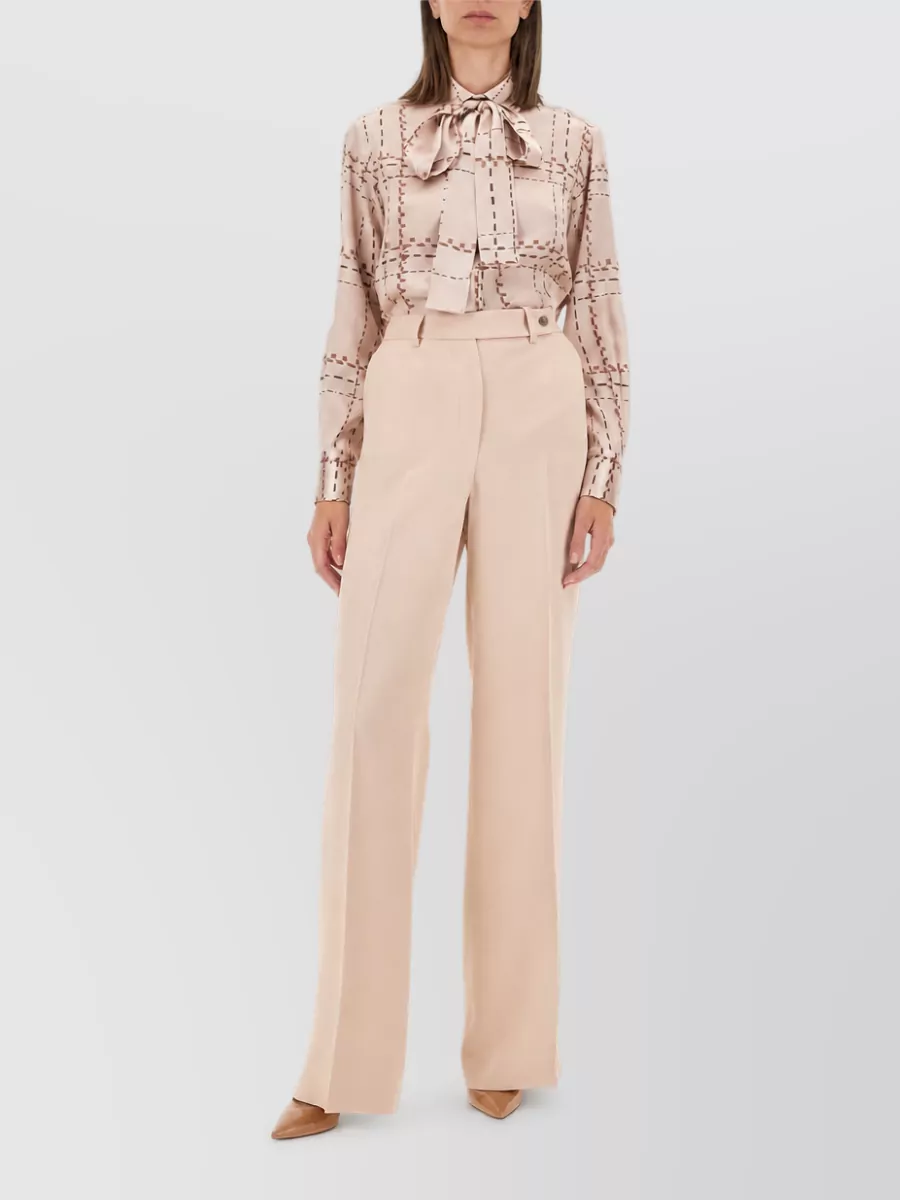 Kiton Satin Wide-Leg Trousers