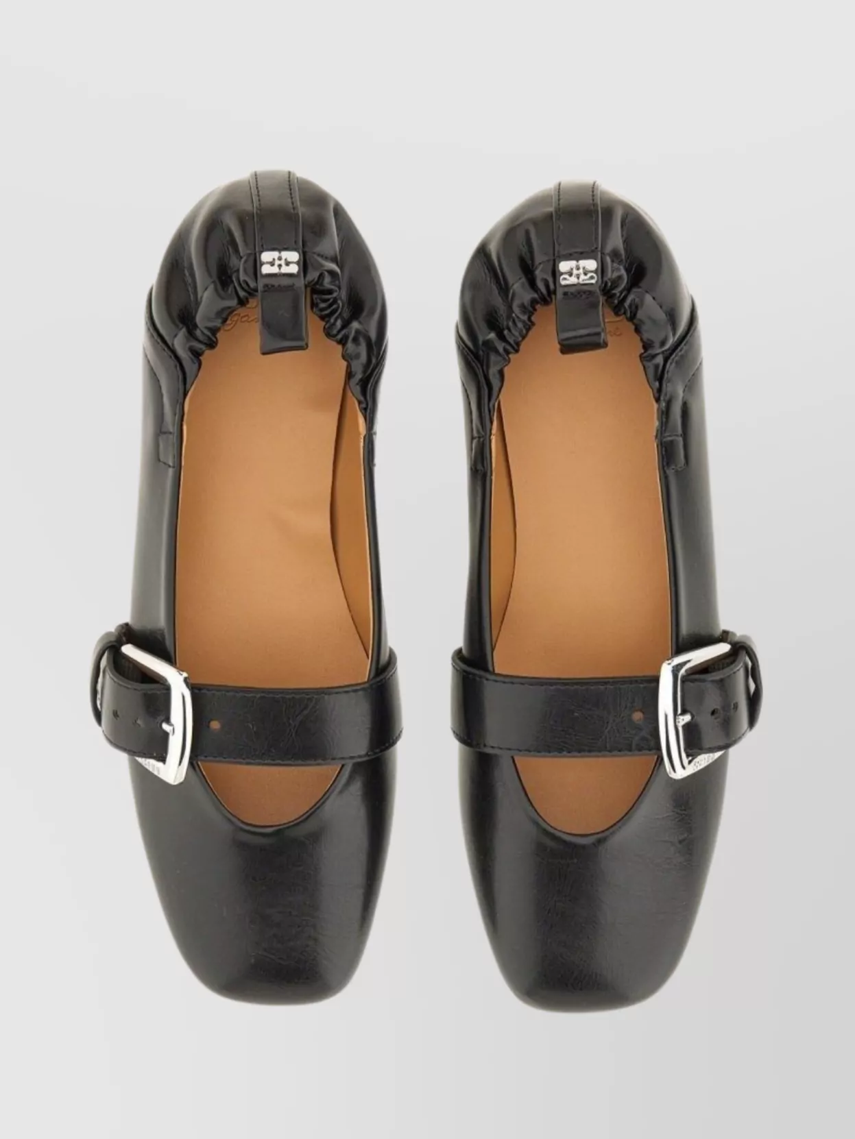 【関税&送料込み】Ganni Ballerina With Buckle Strap Ganni Buckle strap pointed toe ballerina shoes | The Fashion