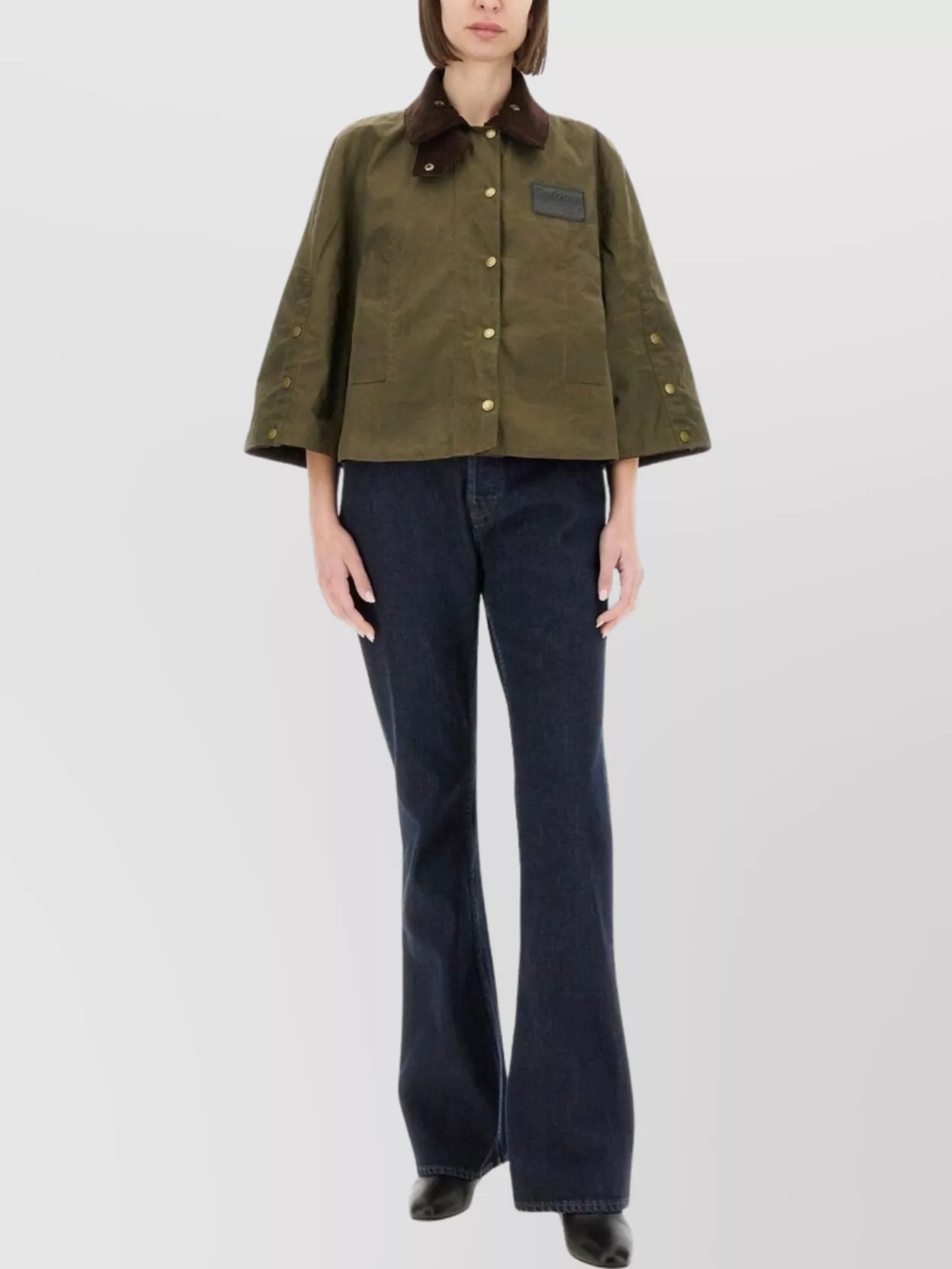 Barbour Erdem X Veste À Col En Velours Côtelé