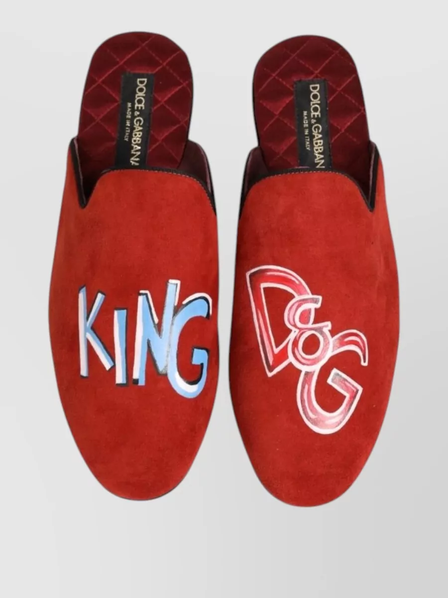 Dolce&Gabbana Suede Slippers