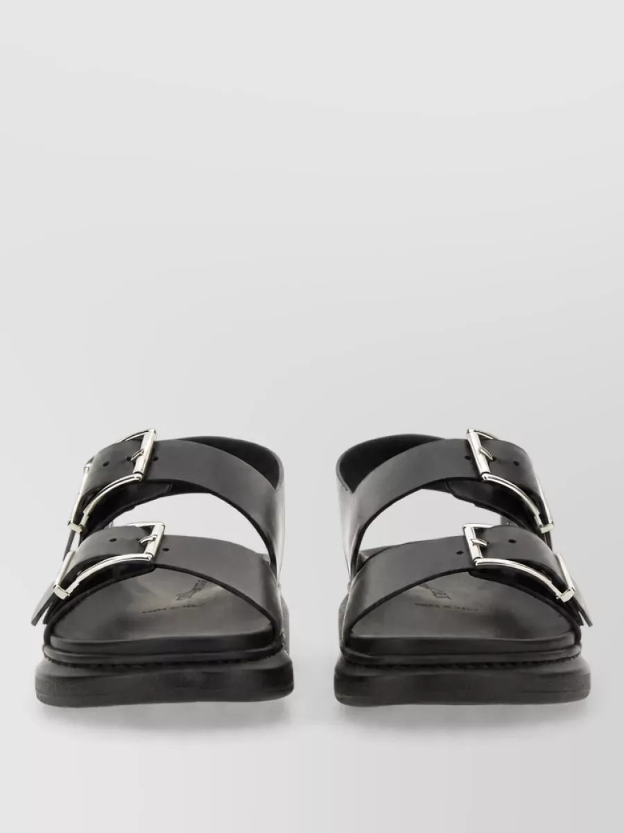 Alexander McQueen leather slides