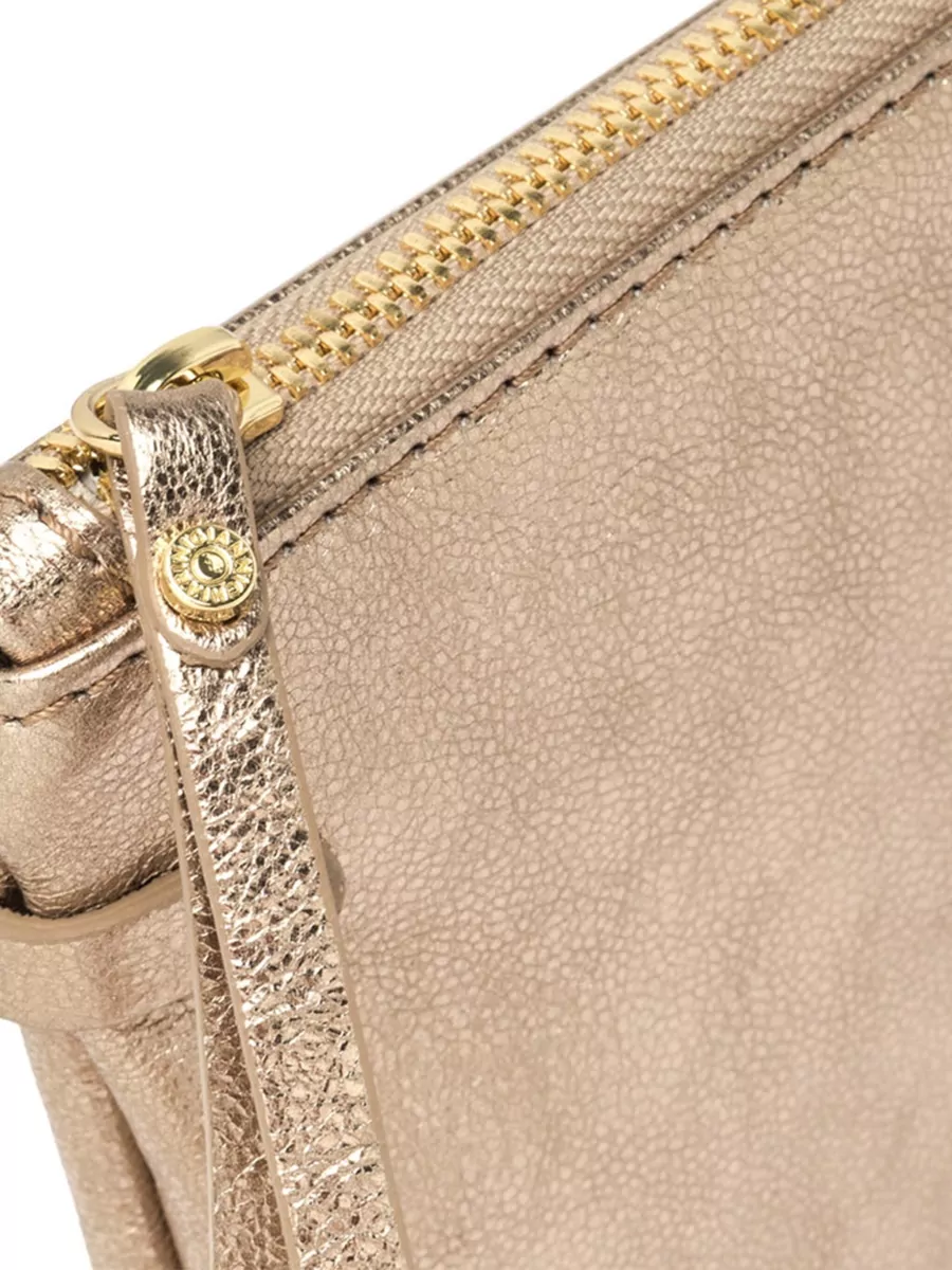 Gianni Chiarini Hermy Crossbody Bag Metallic Texture Strap