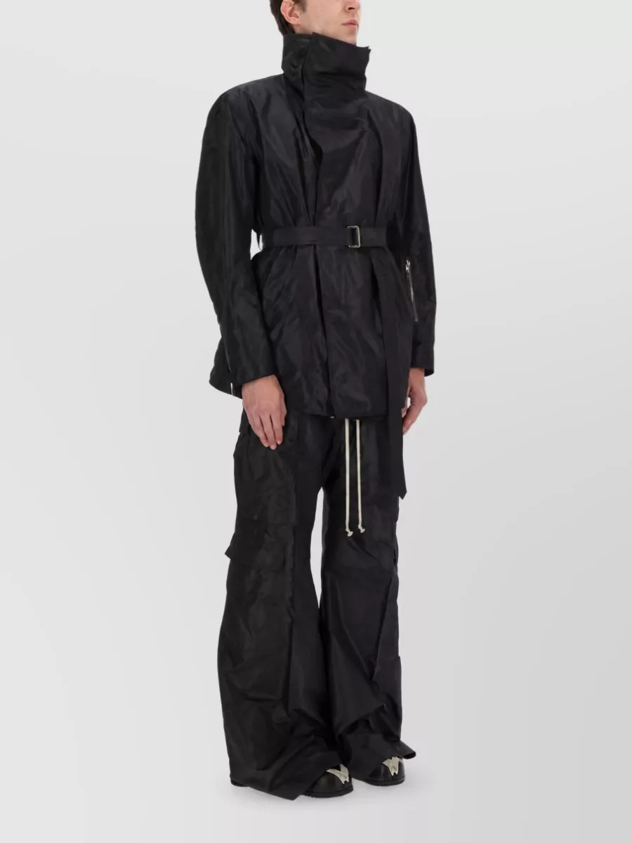 Rick Owens Silk Cargo Loose-Fit Trousers