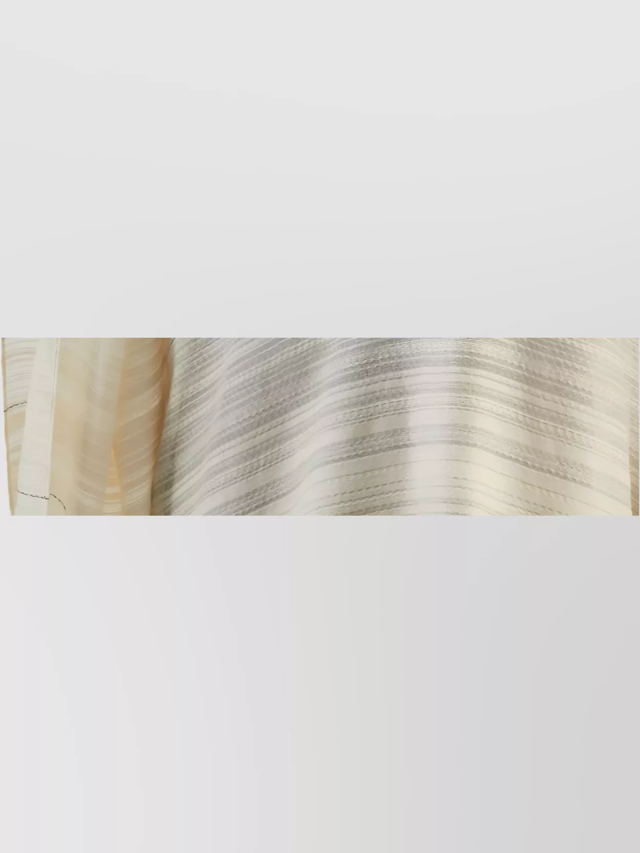 Shop Taller Marmo Long Kaftan In Cotton With Horizontal Stripes