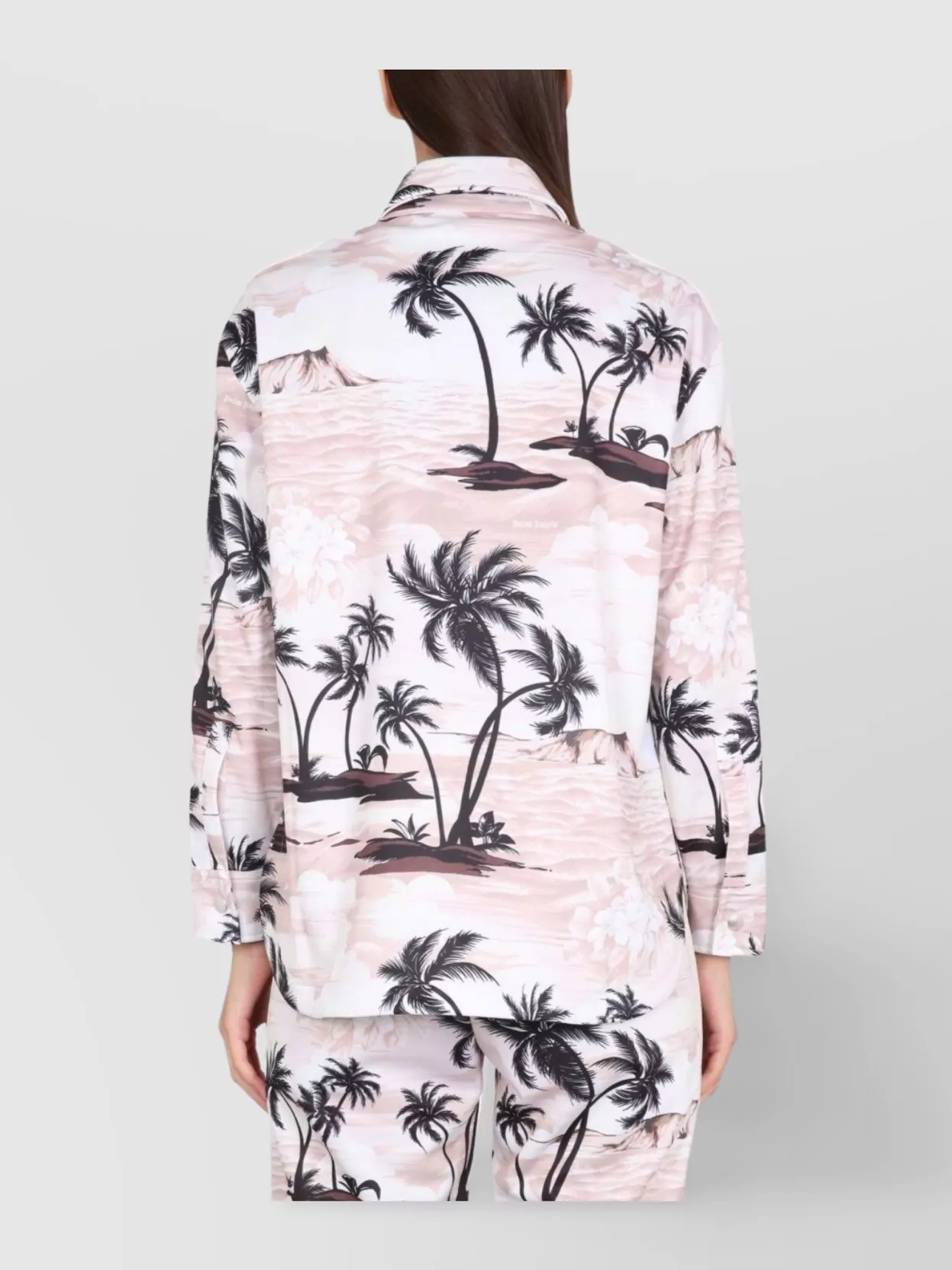 Palm Angels Island Print Relaxed Fit Shirt
