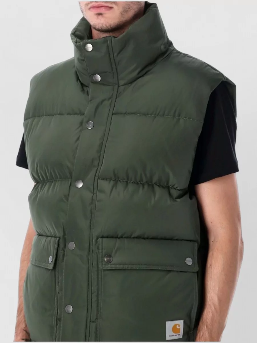 Carhartt Wip Padded Stand Collar Vest Adjustable Hem