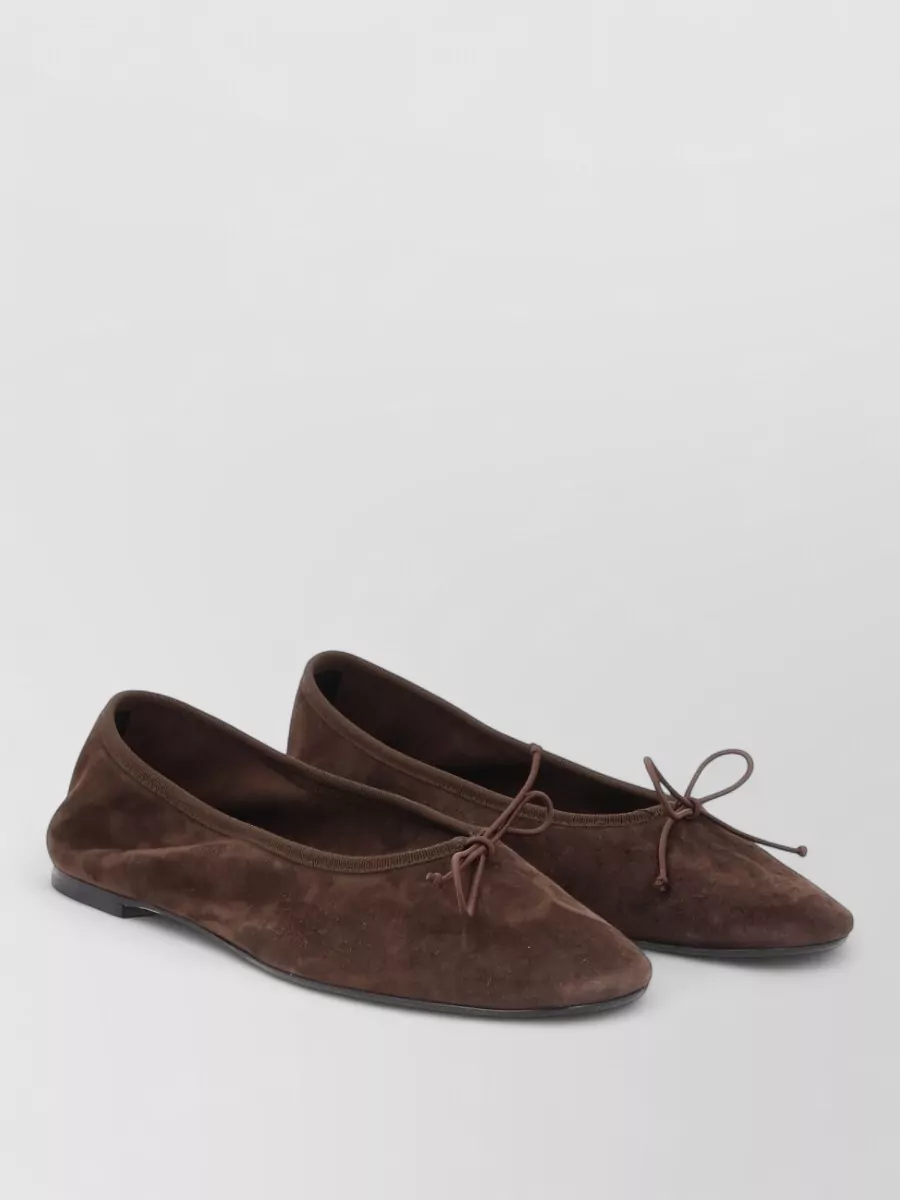Aeyde Suede Leather Ballerina Flats