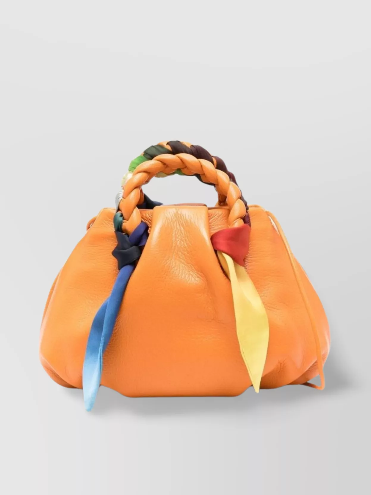 Hereu Braided Handle Leather Handbag