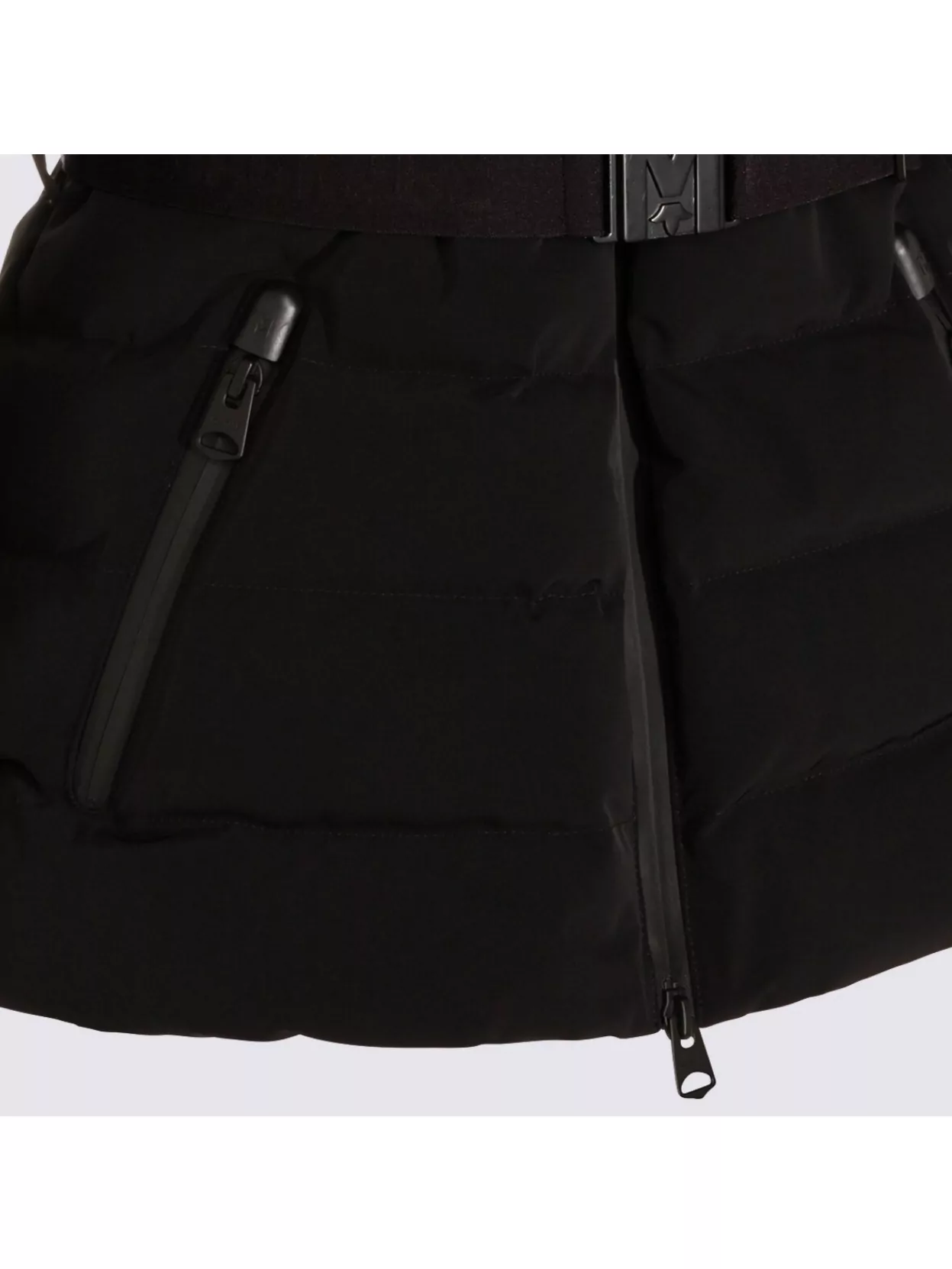 Mackage Quilted Down Jacket Belted Waist In Black