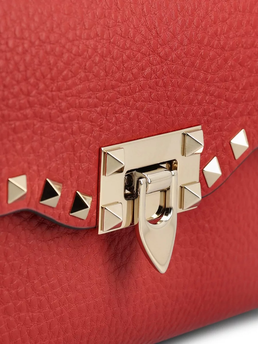 Valentino Garavani Rockstud Spike Leather Clutch Bag