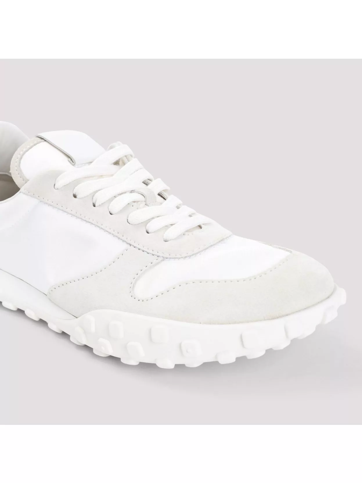 Jil Sander Tech Fabric Sneakers With Suede Inserts
