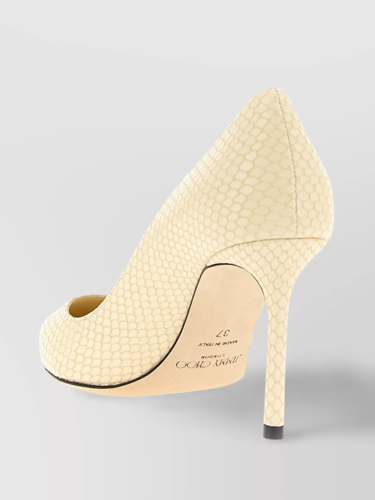 Jimmy Choo Leather Snake-Effect Pumps