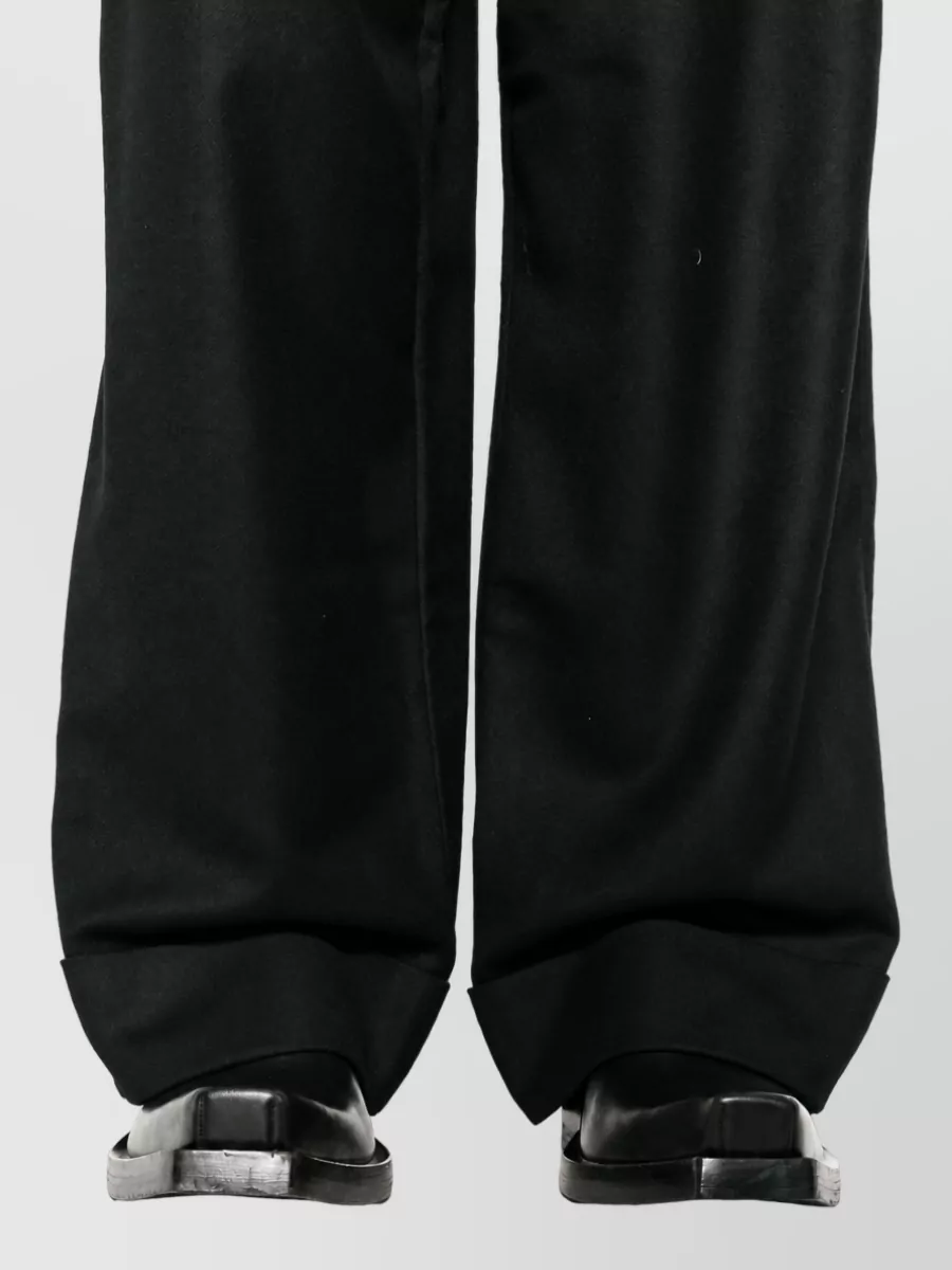 Junya Watanabe Wool Pleated Wide-Leg Trousers