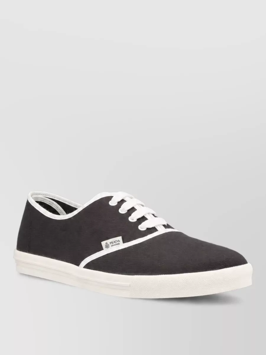 Prada cotton low top sneakers