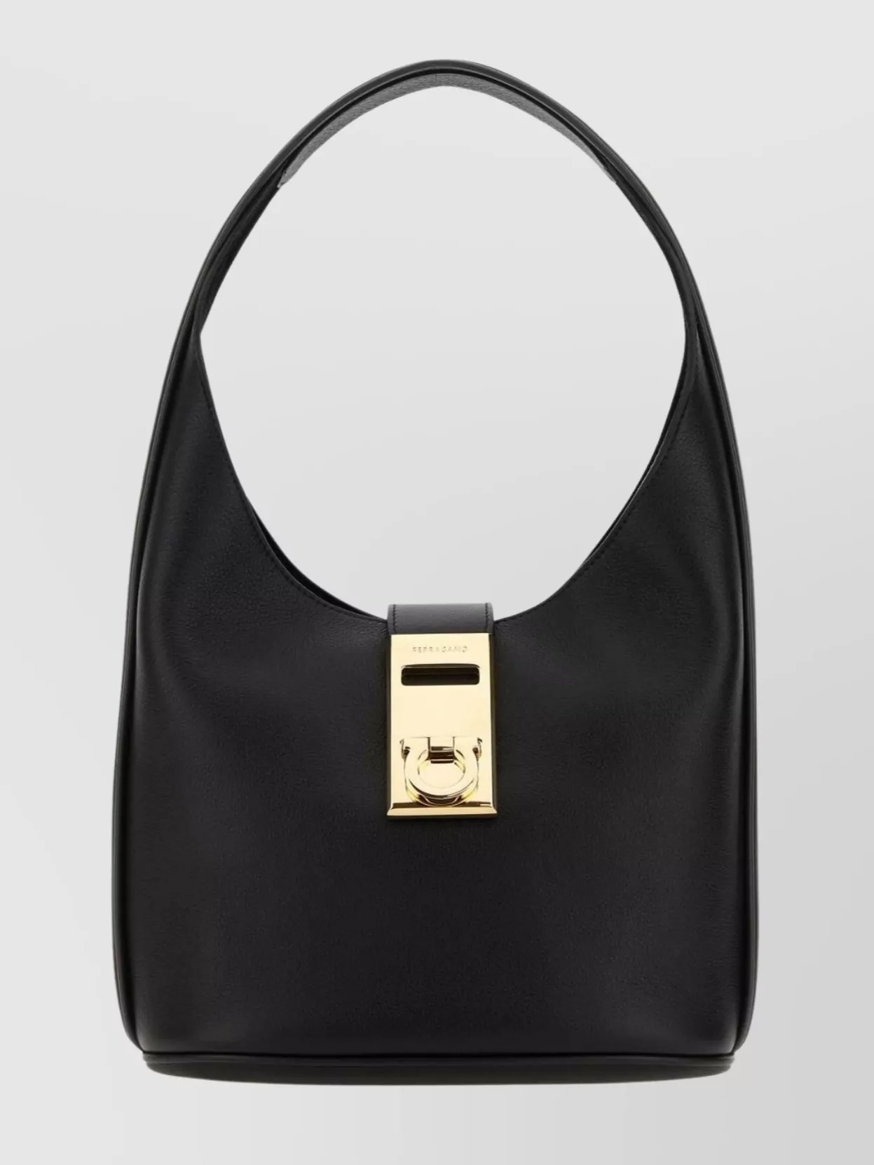 Ferragamo Medium Structured Hobo Handbag With Top Handle