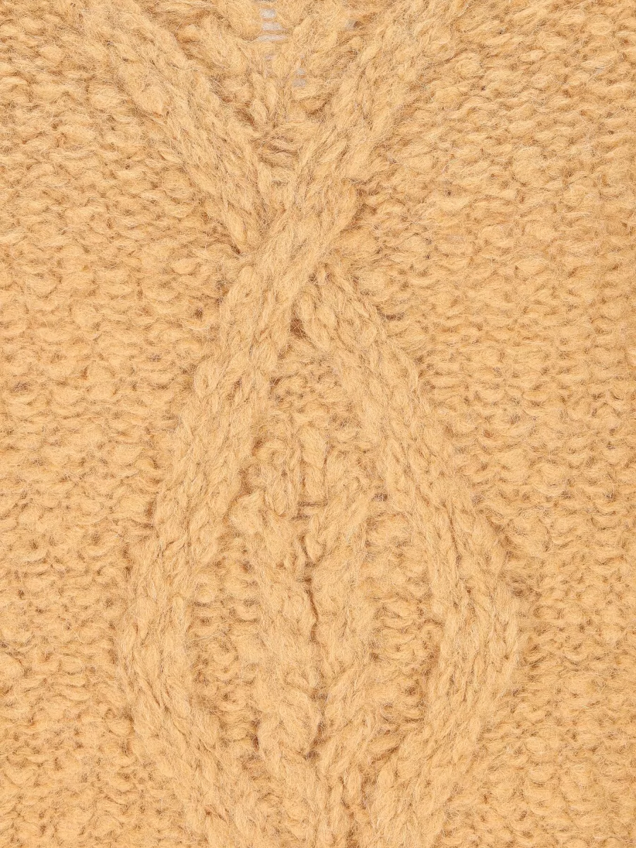 Isabel Marant Alpaca Cable-Knit High-Neck Jumper