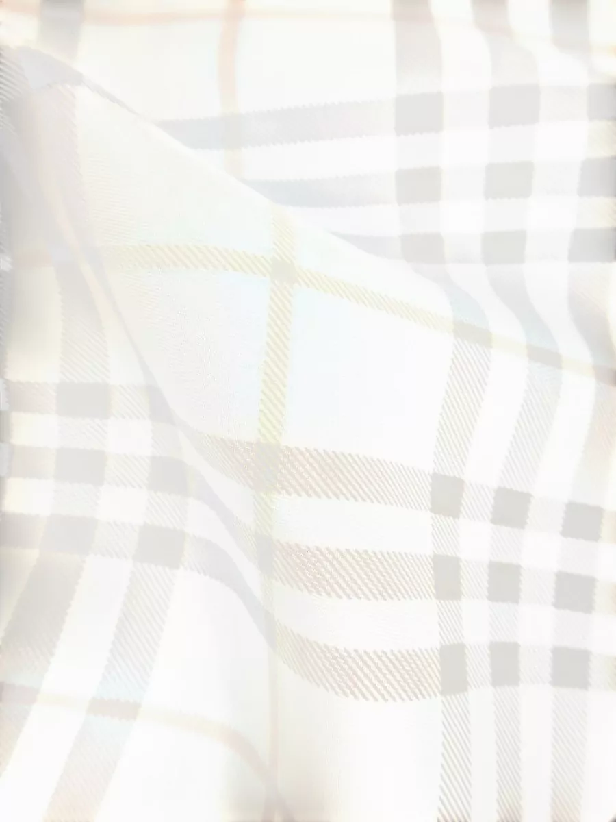 Burberry Wool Foulard Check Pattern Square Shape