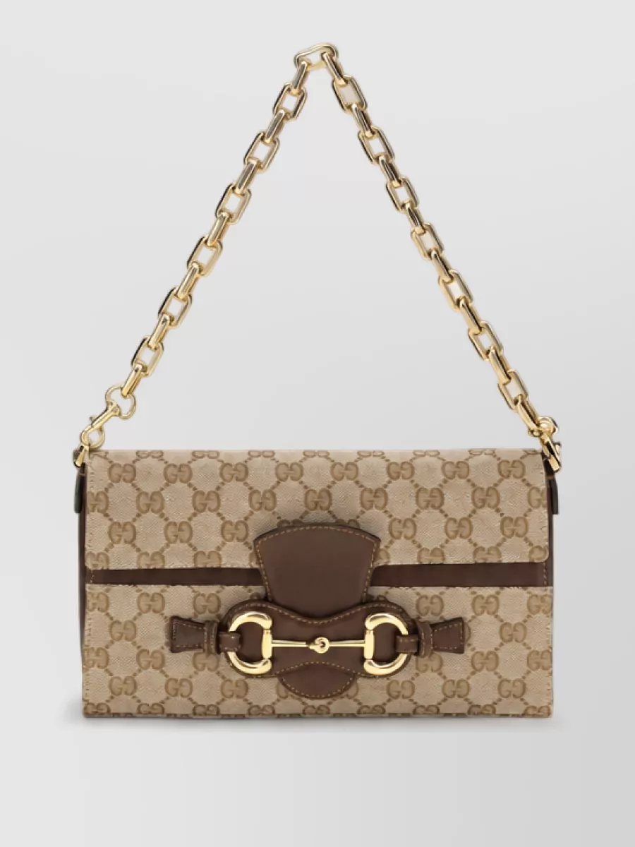 Gucci Bamboo Fabric Clutch Bag