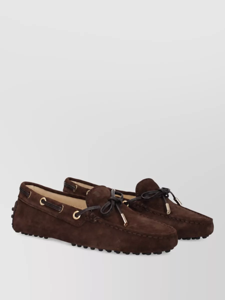 Tod's suede leather loafers