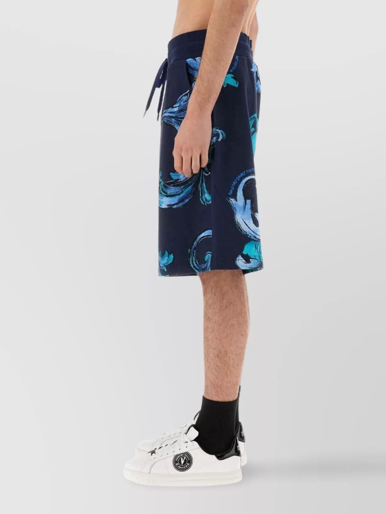 Versace Jeans Couture Baroque Outline Sports Shorts