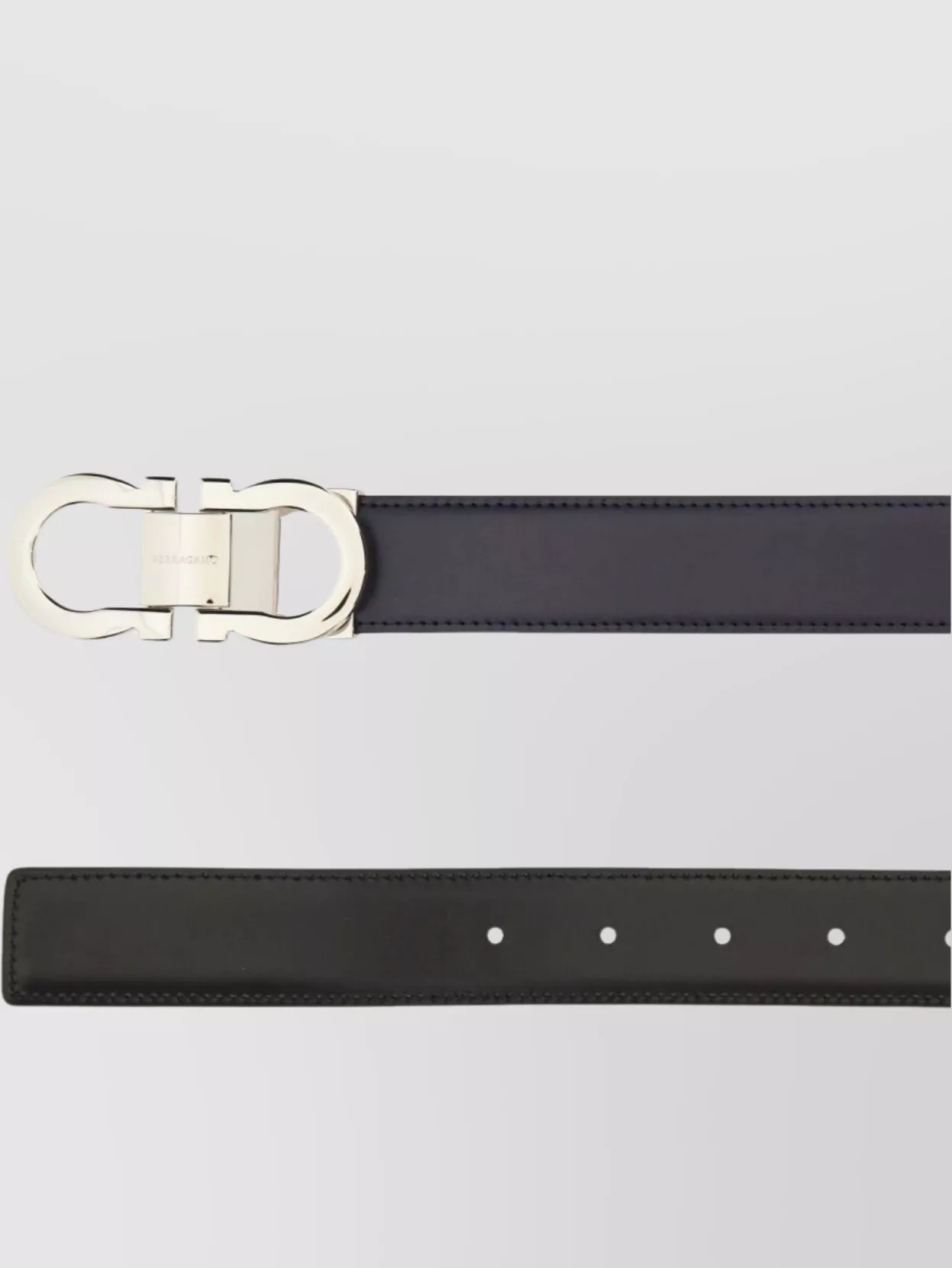 Ferragamo Reversible Belt Adjustable Metal Buckle