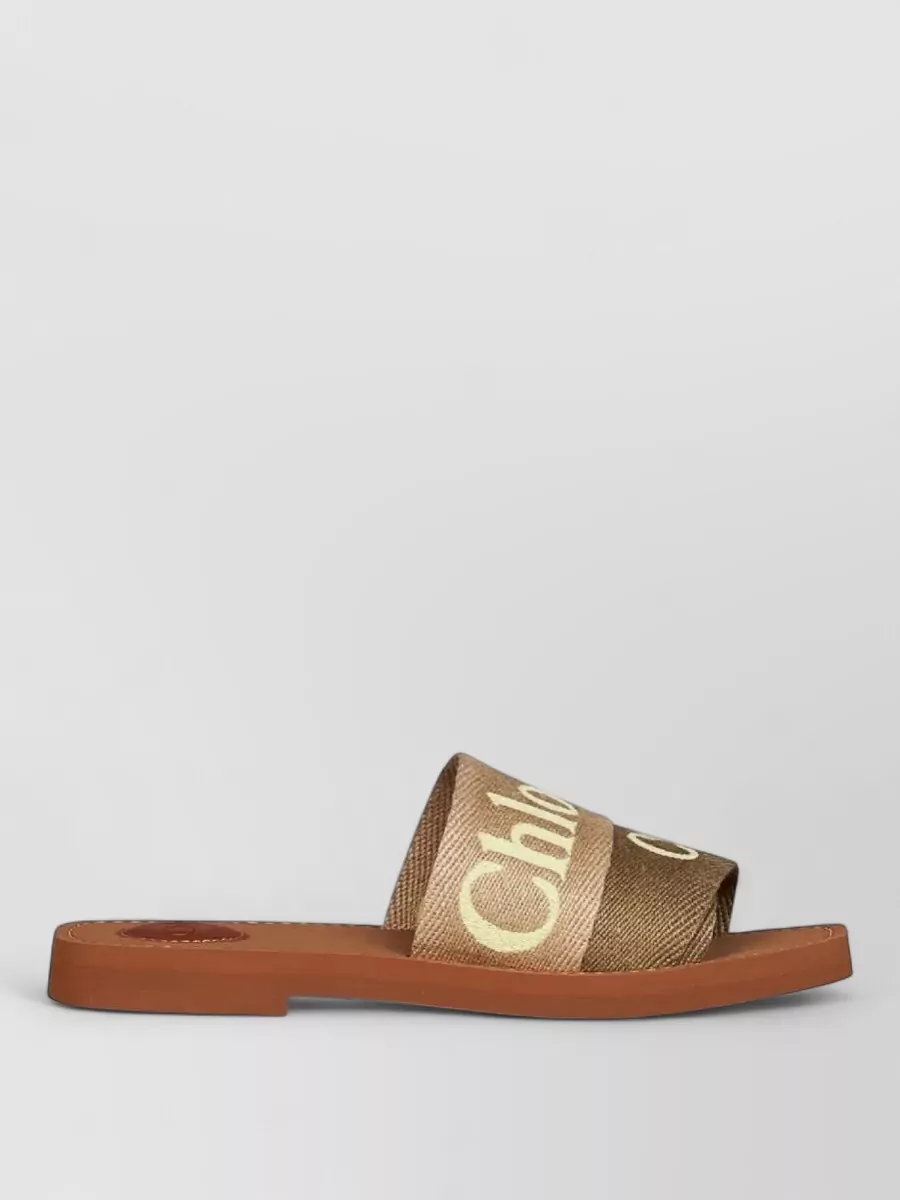 Chloé Woody Flat Slides