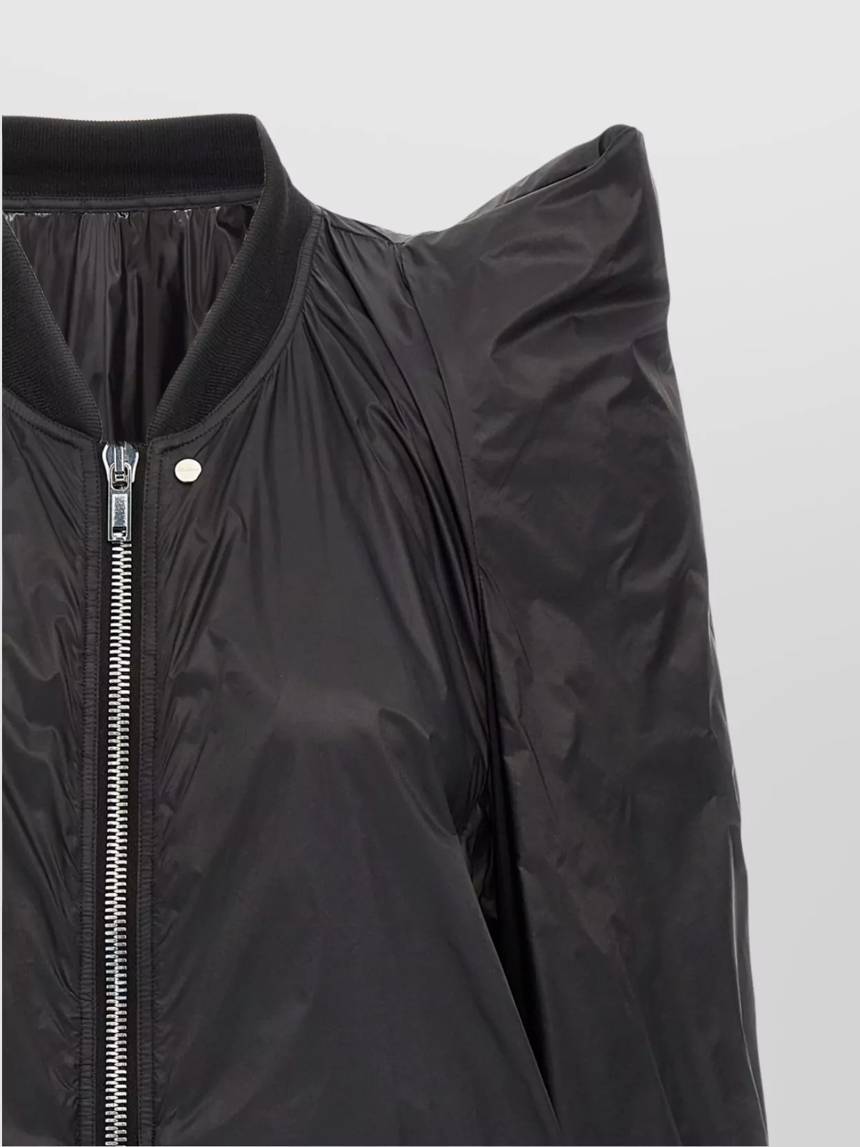 Rick Owens Womens Tec Flight Two-slip-pockets Shell Jacket Black