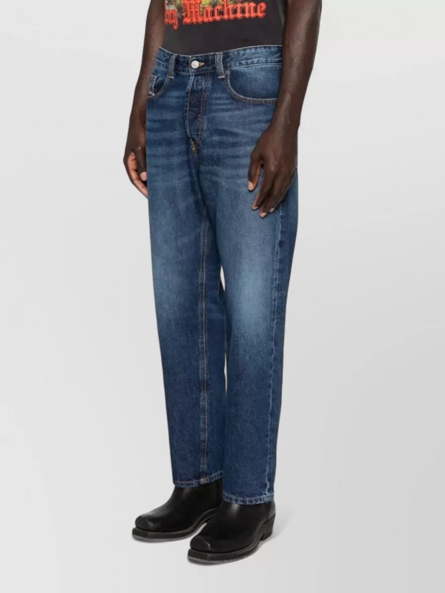 Diesel Mid-Rise Slightly Tapered Jeans