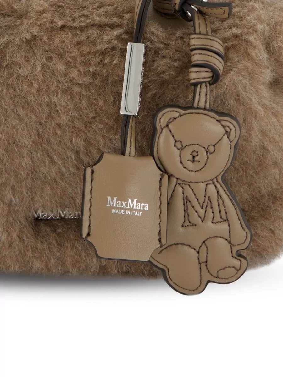Max Mara Teddy Wool Cashmere Silk Shoulder Bag